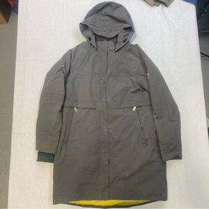 There Stones Men's Hooded Long Parka Jacket - Gray